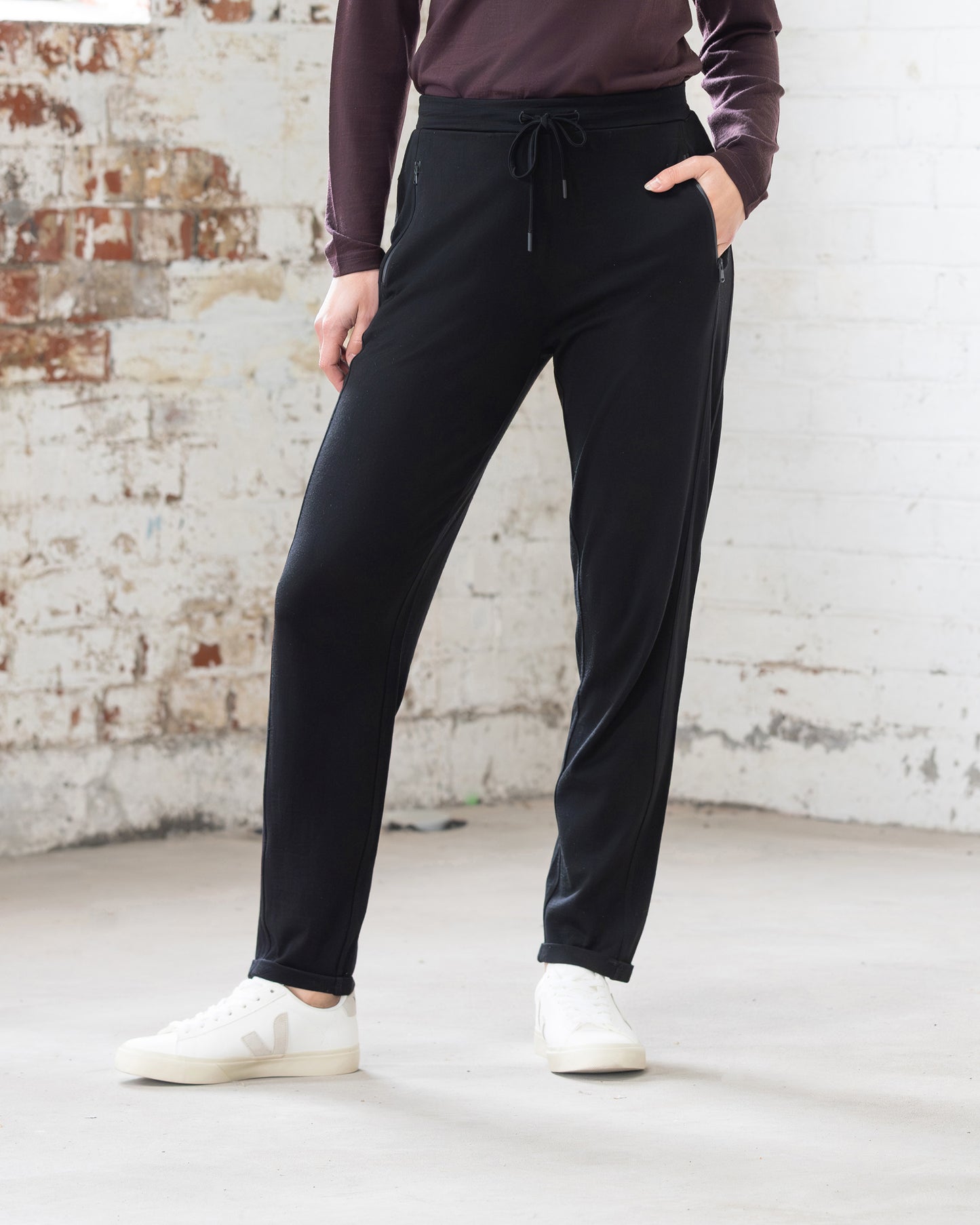 Walker Merino Pant - Black