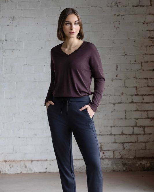 Walker Merino Pant - Midnight