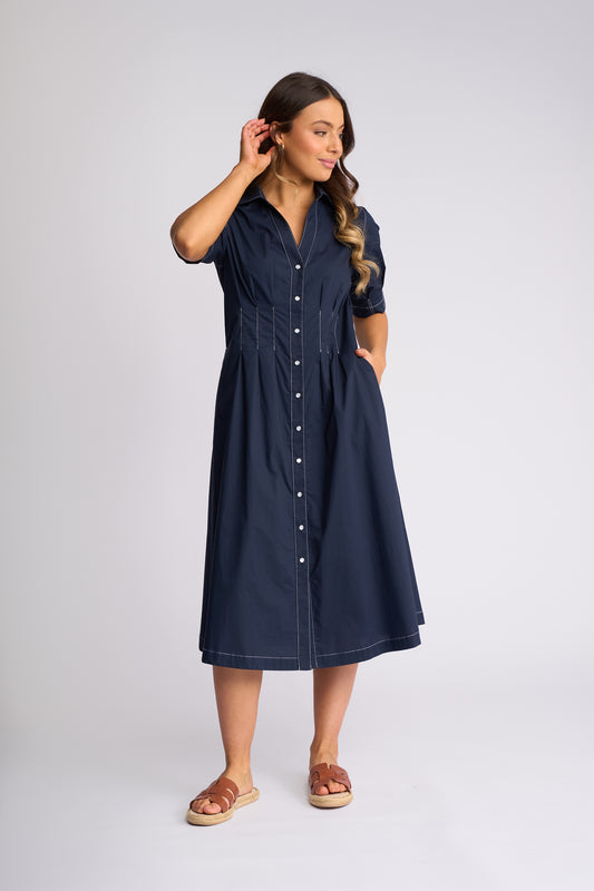 6114 - Addie Dress - Ink (Due 3rd Week Aug)