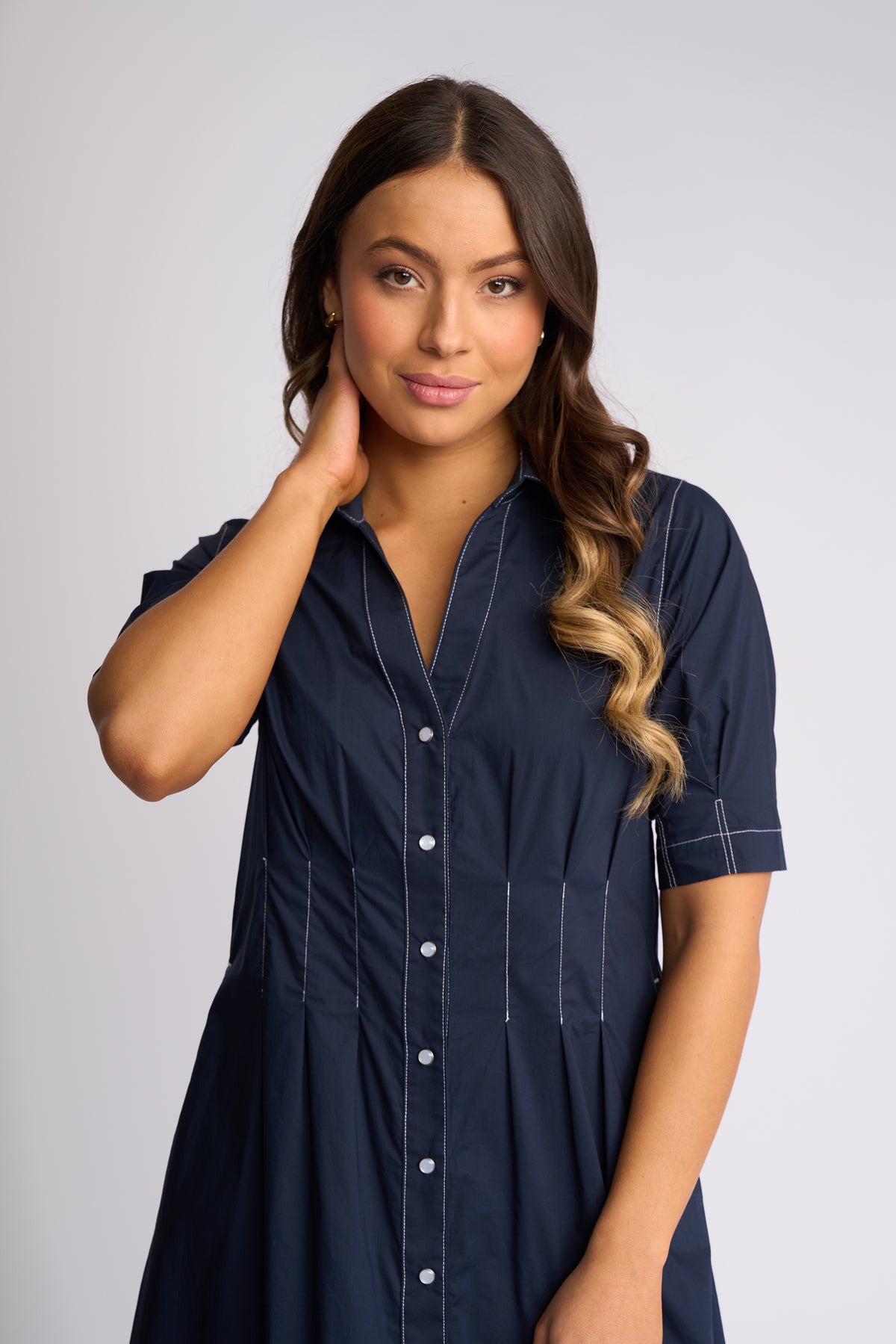 6114 - Addie Dress - Ink