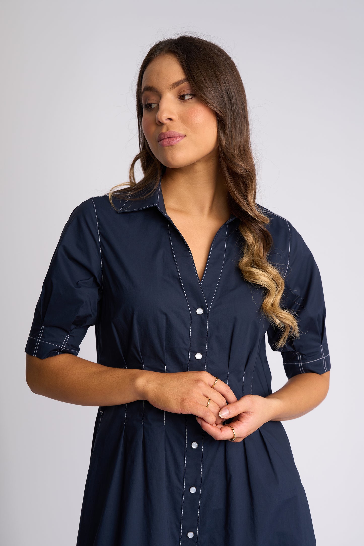 6114 - Addie Dress - Ink