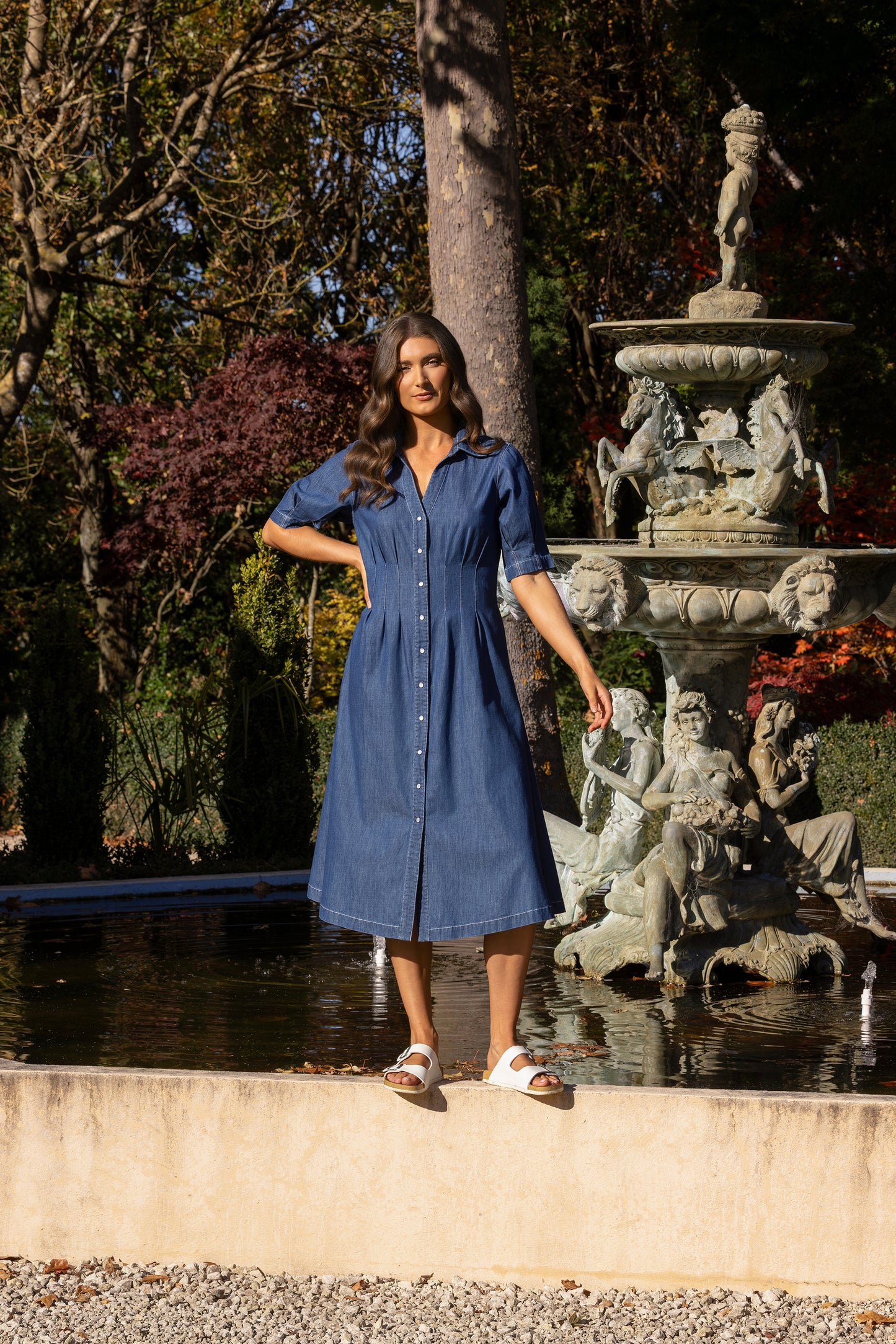 6114 - Addie Dress - Ocean