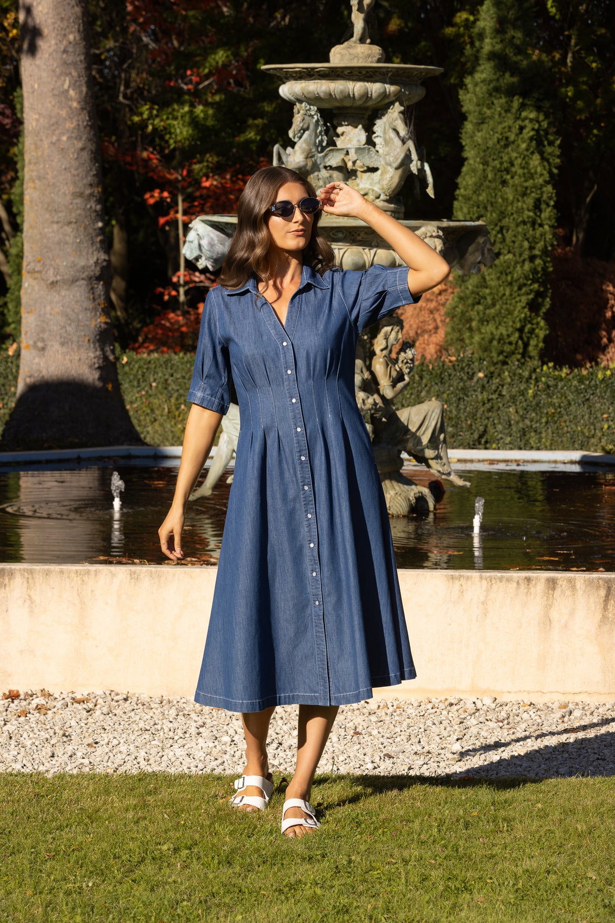 6114 - Addie Dress - Ocean