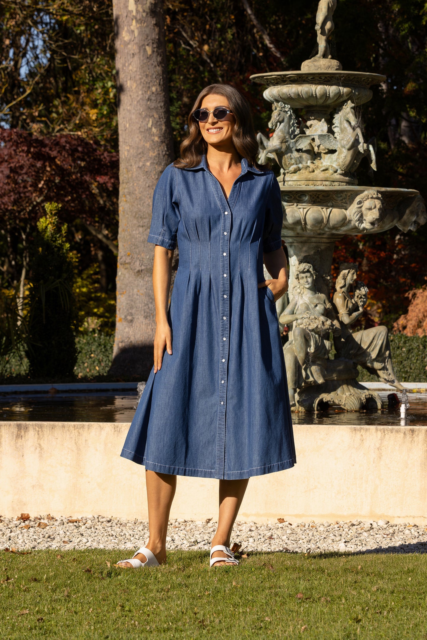 6114 - Addie Dress - Ocean