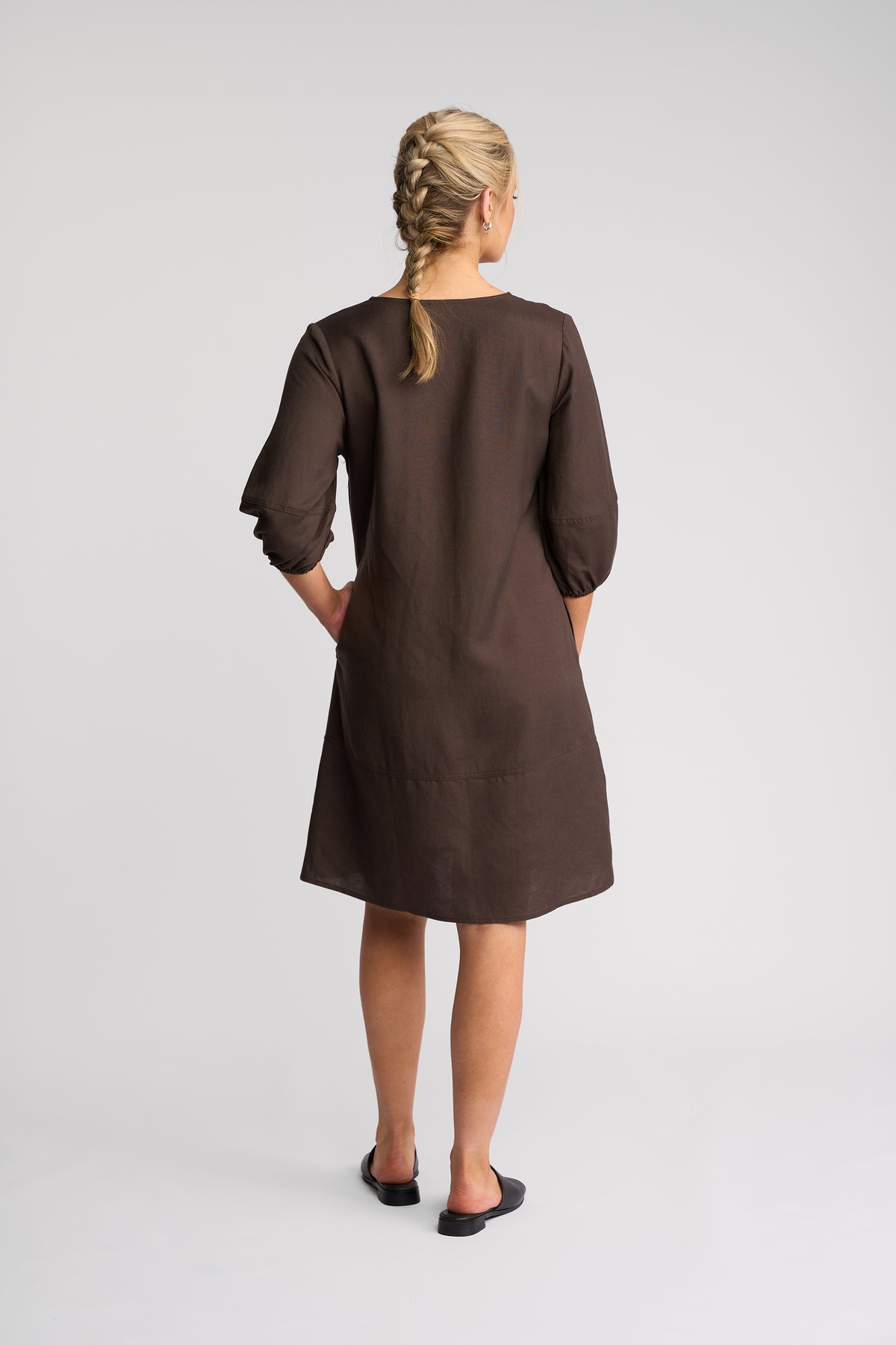 6134 - Newman Dress - Chocolate