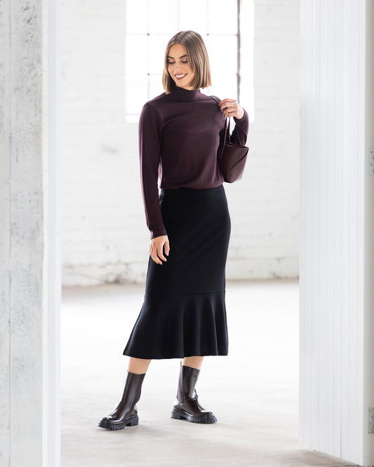 Carrie Merino Skirt - Black
