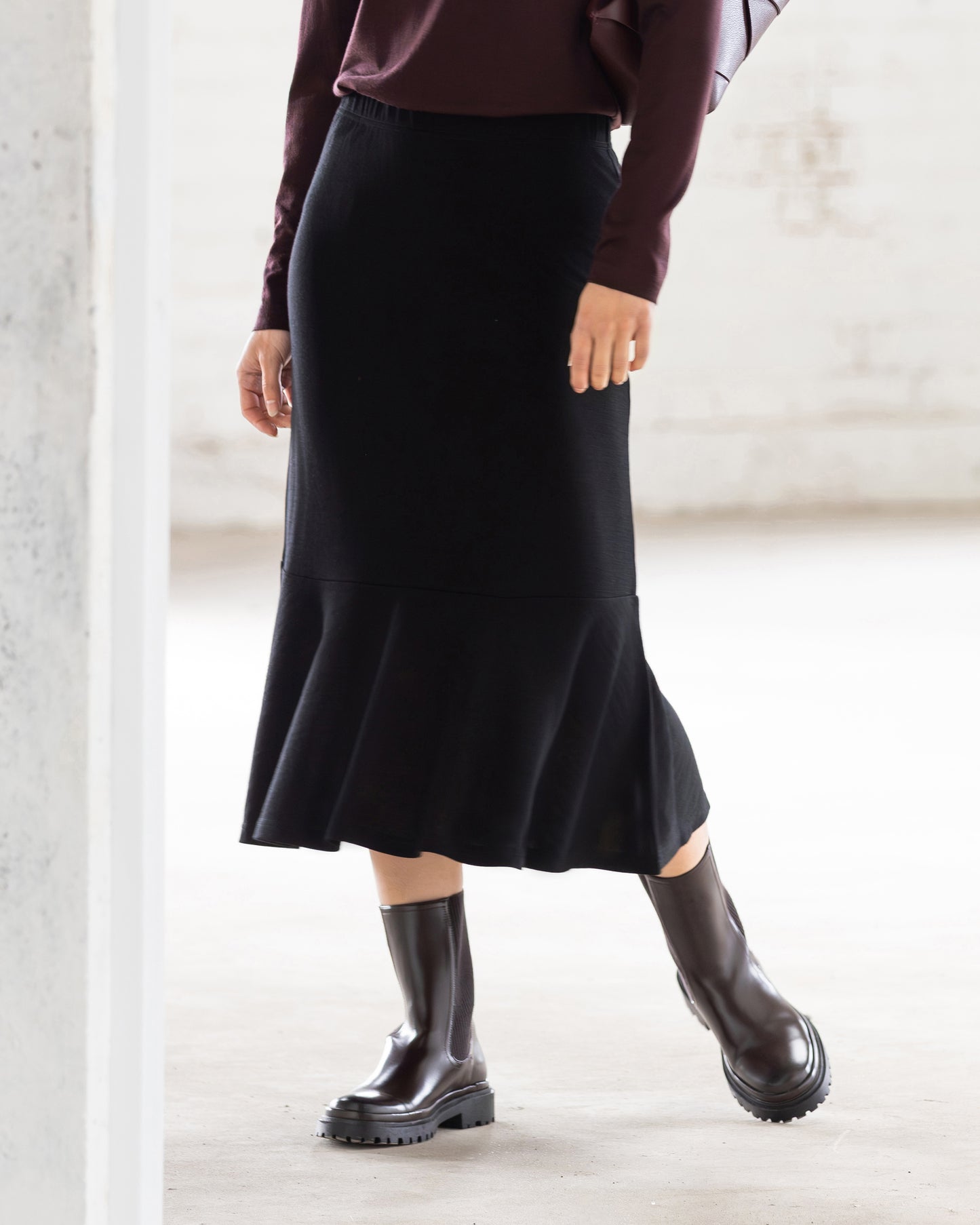 Carrie Merino Skirt - Black