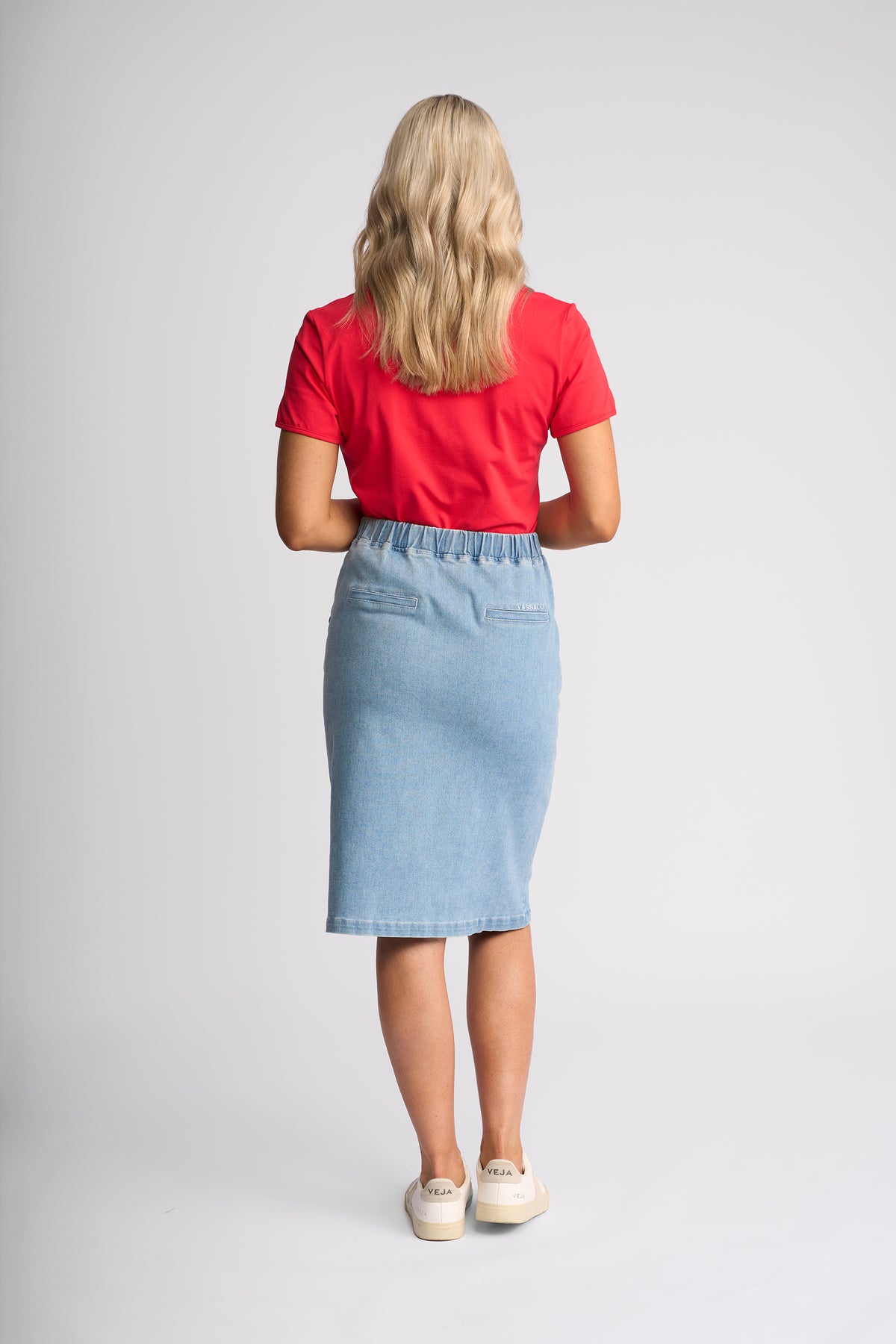 7066 - Terra Skirt - Light Wash Denim