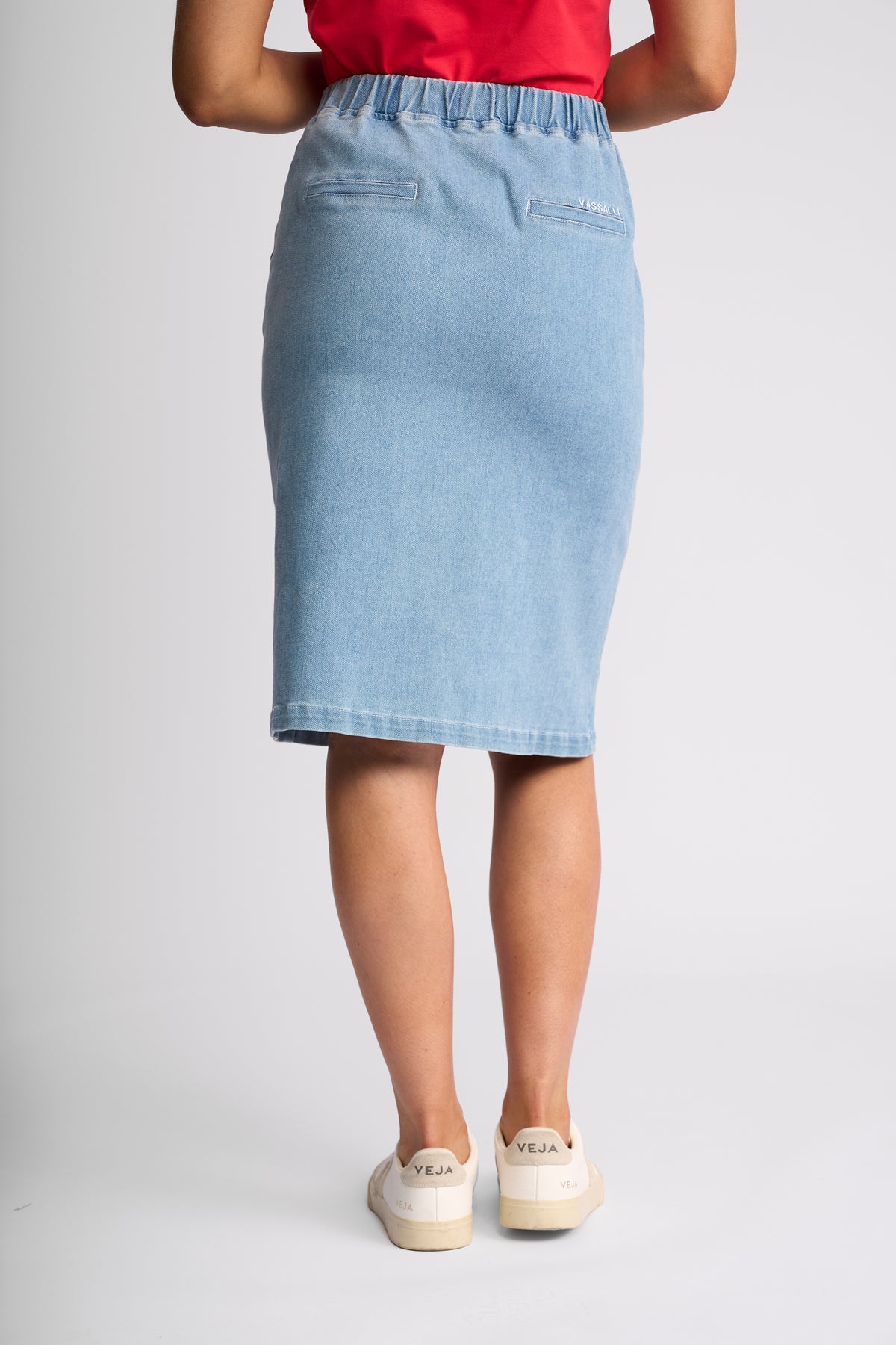 7066 - Terra Skirt - Light Wash Denim