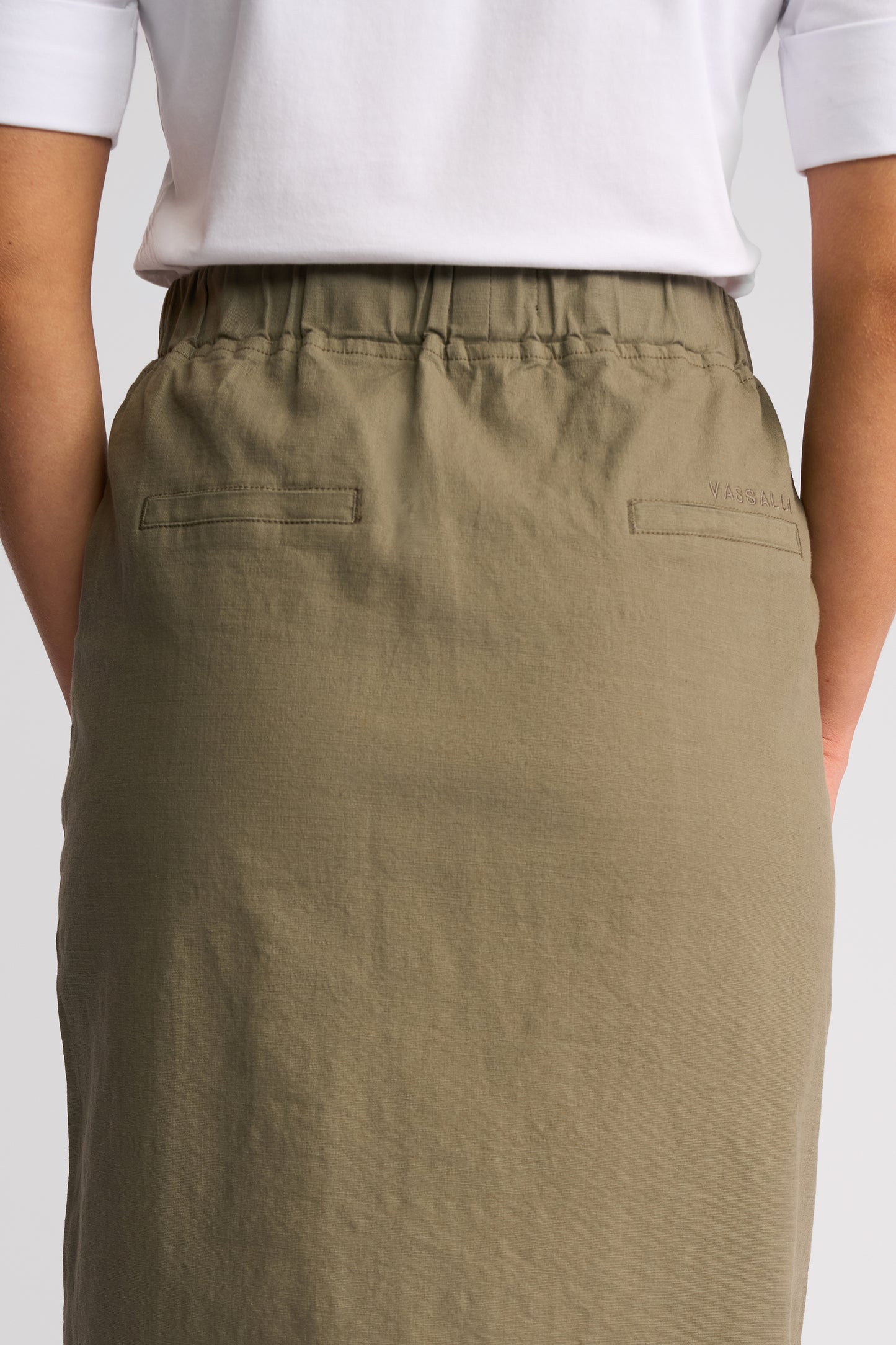7067N - Belen Skirt - Army  (Due 3rd Week Aug)