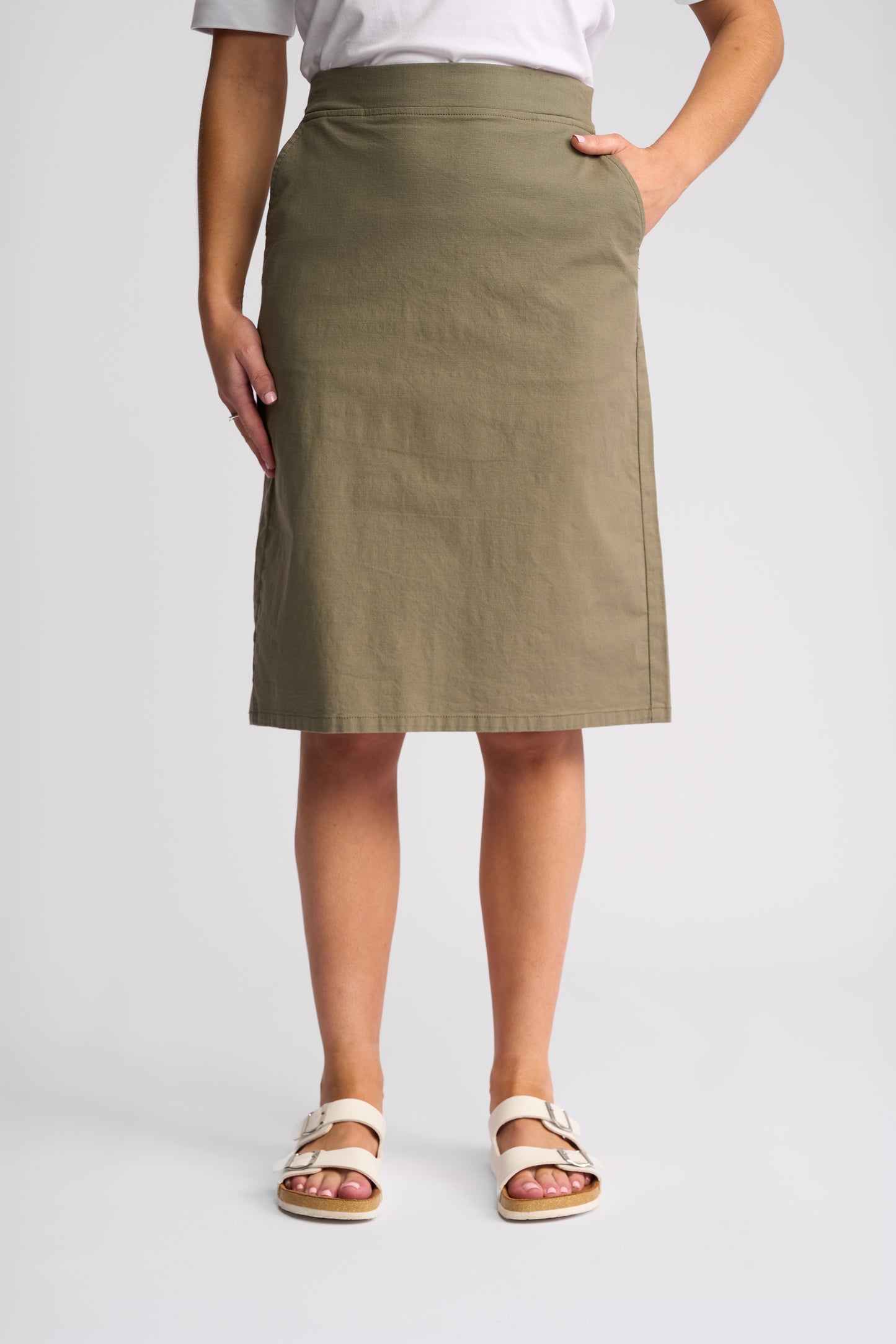 7067N - Belen Skirt - Army  (Due 3rd Week Aug)