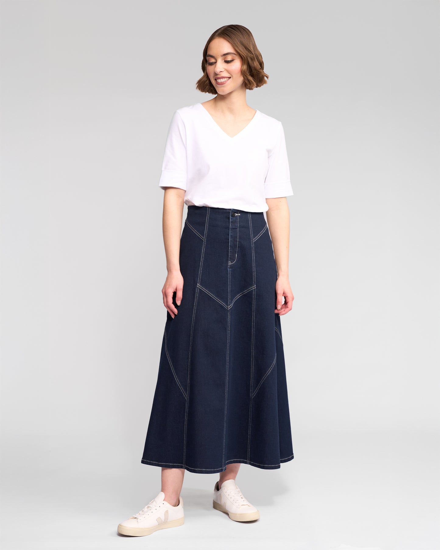 Akari Skirt - 7073 - Ink Denim