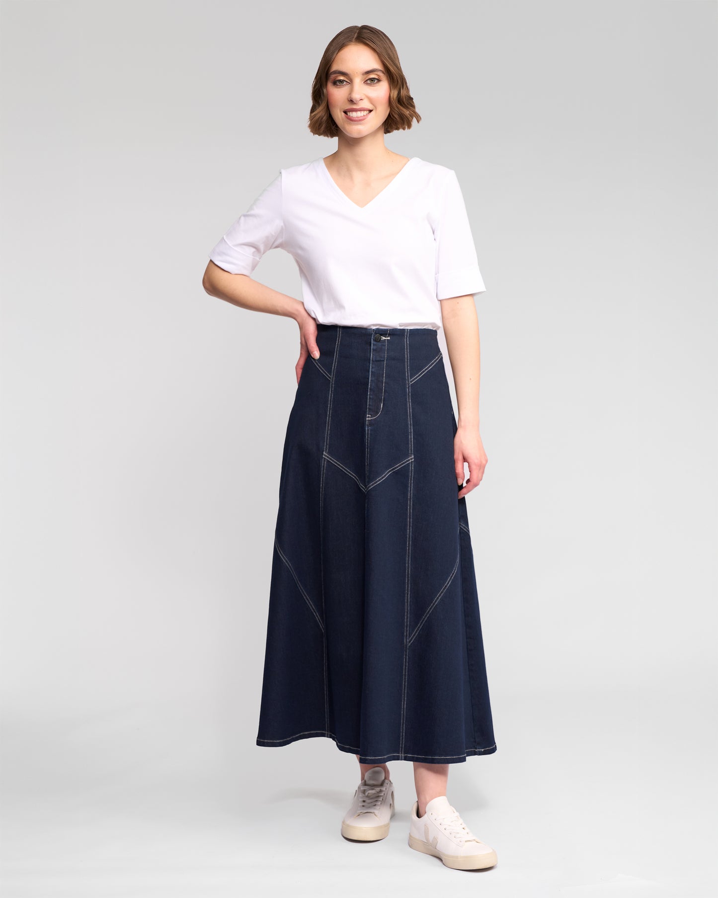 Akari Skirt - 7073 - Ink Denim