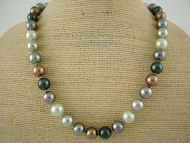 Four Colour Pearl Necklace - PL0279