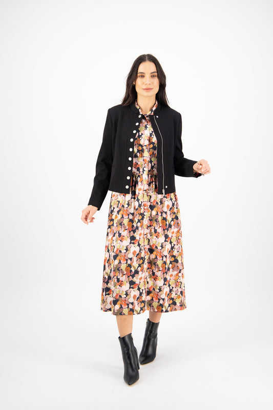 Military Jacket - Black - 50% Off