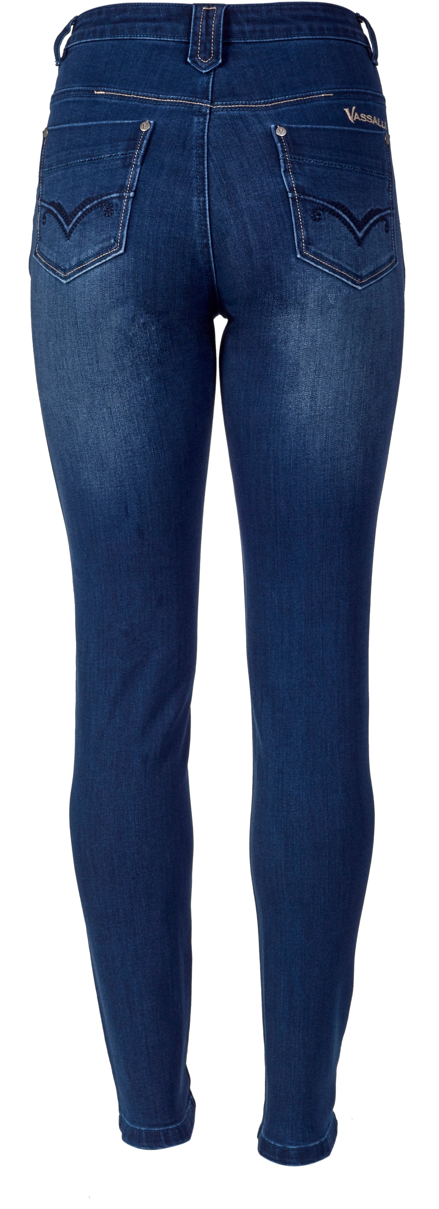 Vassalli - Skinny Leg Full Length Jean - Style 5780 - Blue Denim Sizes Available please enquire
