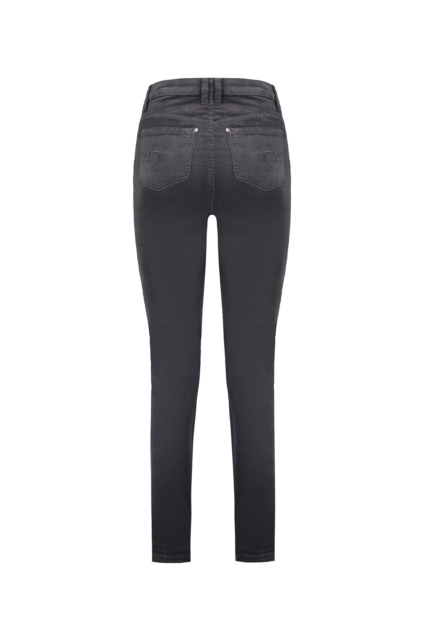 Vassalli - 5911M  Straight Leg Cord Pant with Fly - Charcoal INSTORE - 1  14 left