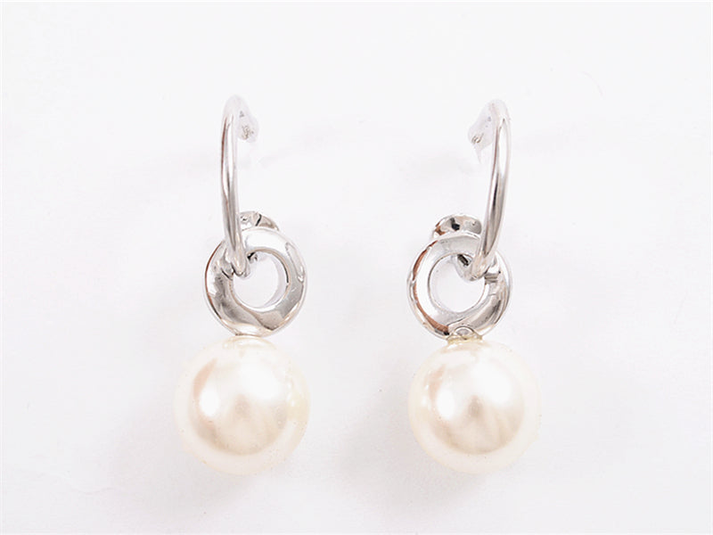 Pearl Earrings - MSE1183 - White