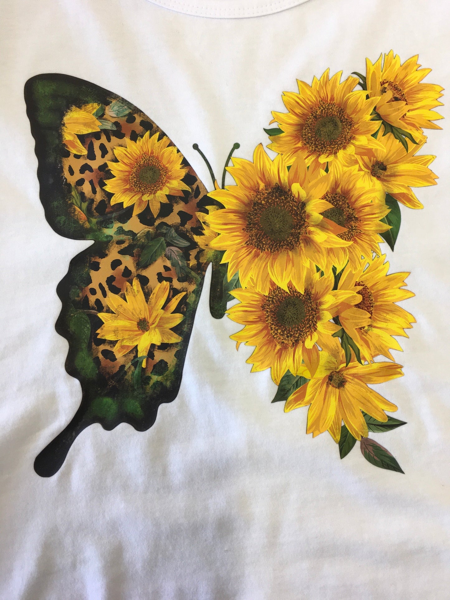 Bittermoon - Yellow Flower Print Tee - T227 White  - 50% Off